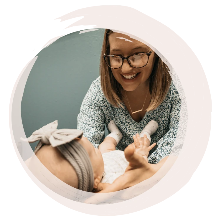 Chiropractor Rothschild WI Giana Backes With Infant Chiropractor Rothschild WI Giana Backes With Infant